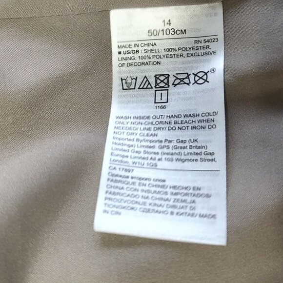 Banana Republic Dress 14 Silver Pleated Fit-and-Flare Metallic Cocktail Party - Picture 12 of 12